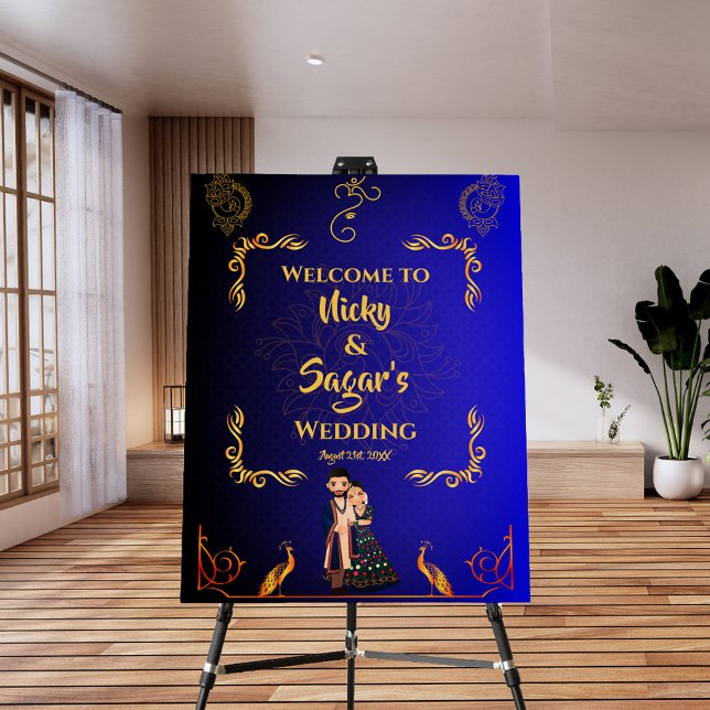 Indian Hindu Wedding Welcome Sign Foam Board (Creator Uploaded)