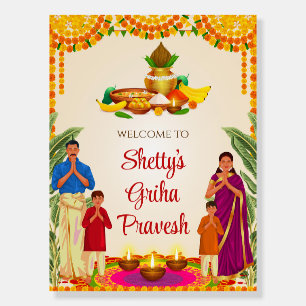 Indian Housewarming banner & Grihapravesham signs