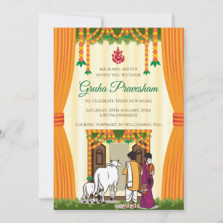 Indian Housewarming invites Digital Gruhapravesam