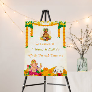 Indian Housewarming Sign, Gruh Pravesh Sign