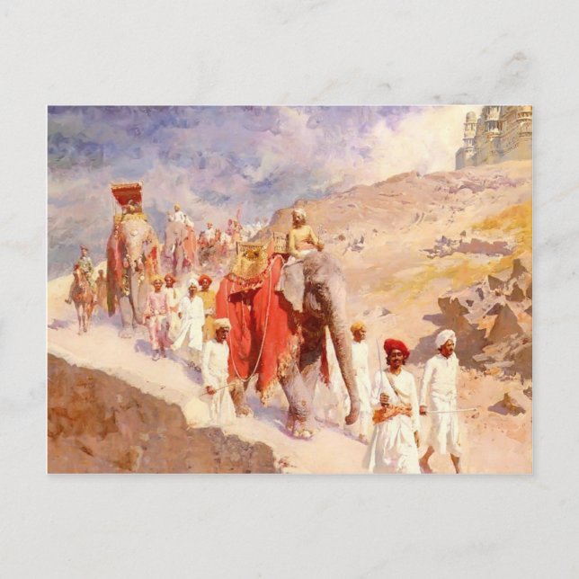 Indian Hunting Party by Edwin Lord Weeks Postcard (Front)