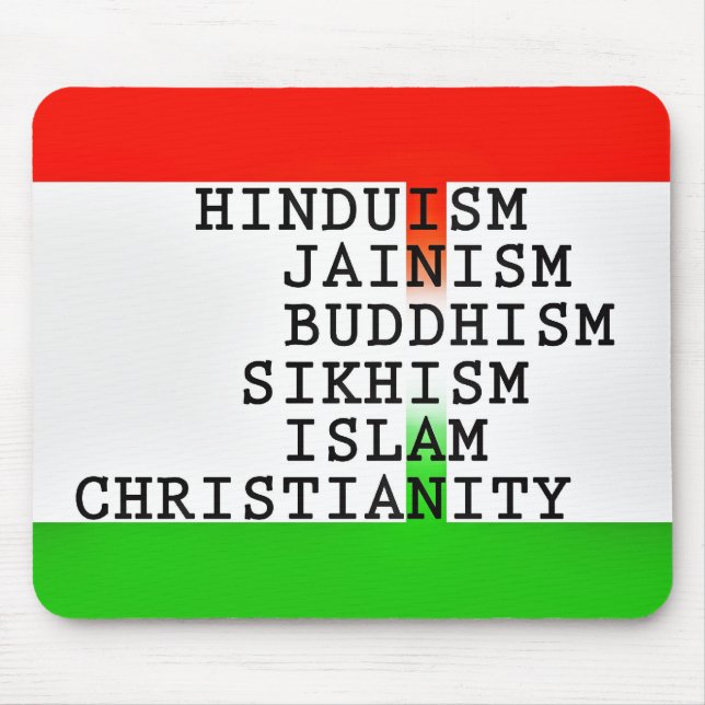 Indian Identity Religions Mouse Pad (Front)