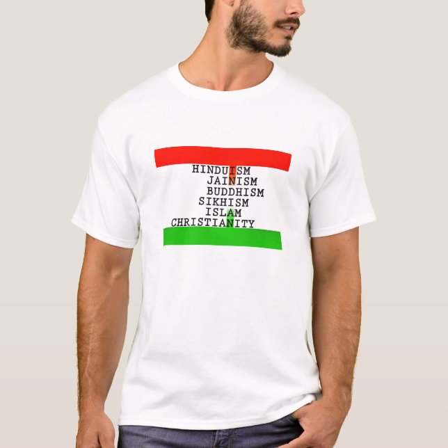 Indian Identity Religions T-Shirt (Front)