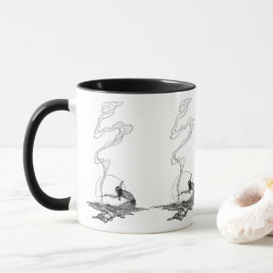 Indian in His Solitude by NC Wyeth Vintage Western Mug