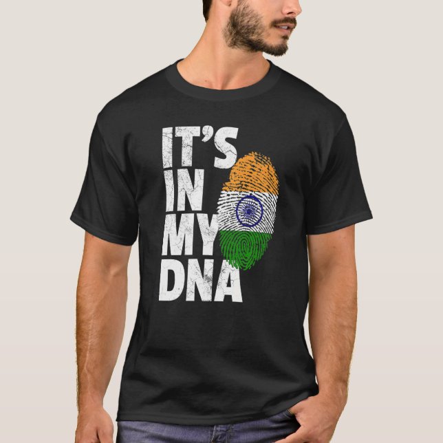 Indian India Flag  Pride Country Home Nation T-Shirt (Front)