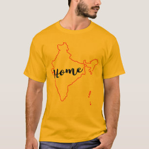 indian india map india home t-shirt design bharat