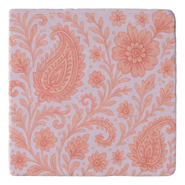 indian india print peacocks trivet (Front)