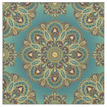 Indian Inspired Abstract Mandala Fabric - green