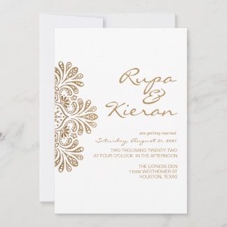 Indian Inspired Invitation | Paisley