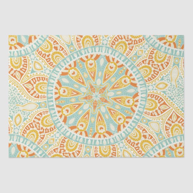 Indian Kaleidoscope Art Tissue Paper (Front)