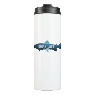 Indian Lake New York Fish Thermal Tumbler