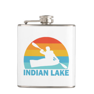 Indian Lake New York Kayak Flask