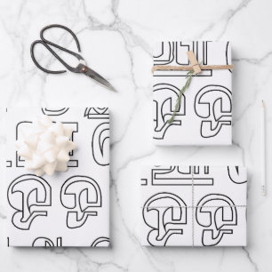 Indian Language Tamil Alphabet Letters Wrapping Paper Sheets