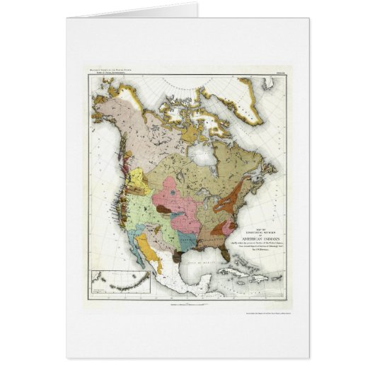 Indian Linguistics Map 1890 Cards (Front)