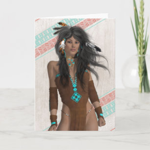 Indian Maiden All Occasion Card