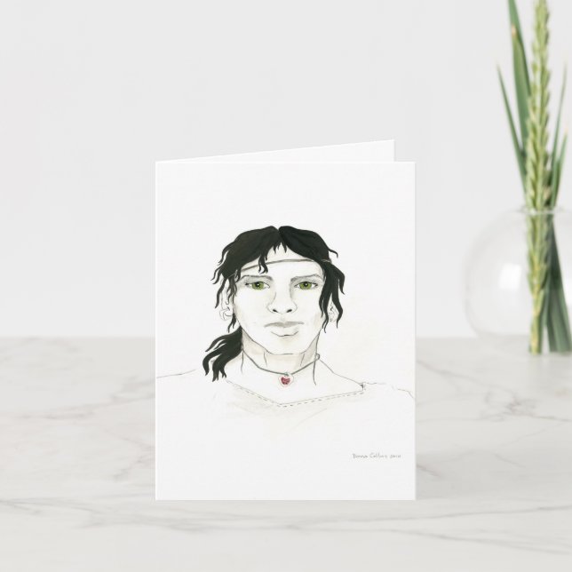 Indian Man Note Card (Front)