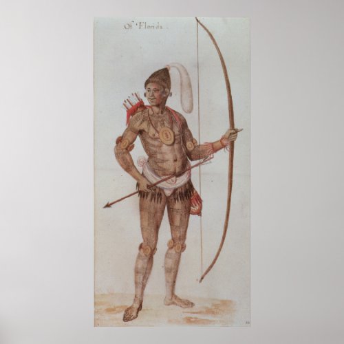 Indian Man of Florida Poster