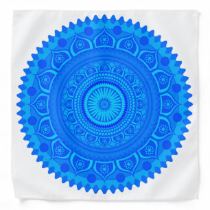 Indian Mandala Blue Bandana