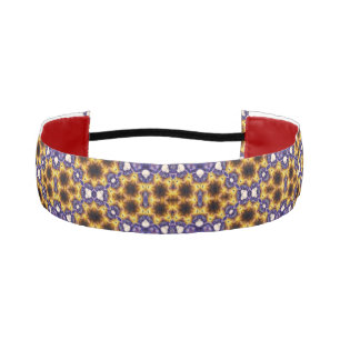 Indian Mandala Geometric Art Deco Seamless Pattern Athletic Headband
