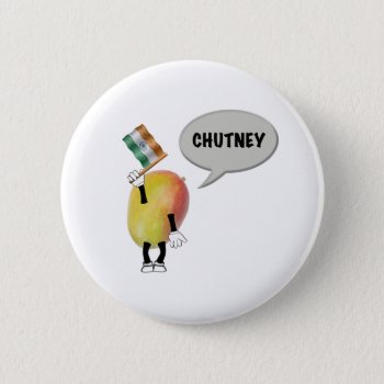 Indian Mango Chutney Button by Funkyworm at Zazzle