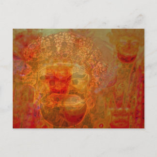 indian masks postcard