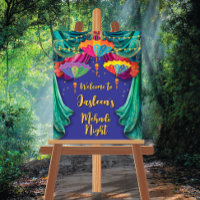 Indian Mehndi Hindu Welcome sign