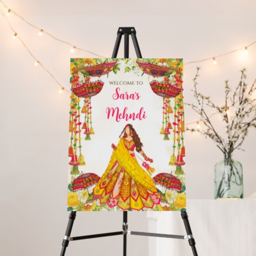 Indian Mehndi posters  Mehndi Welcome signs
