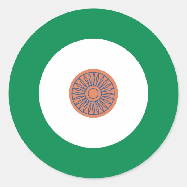 Indian Mod Round Sticker (Front)