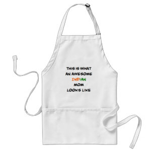 indian mom, awesome adult apron