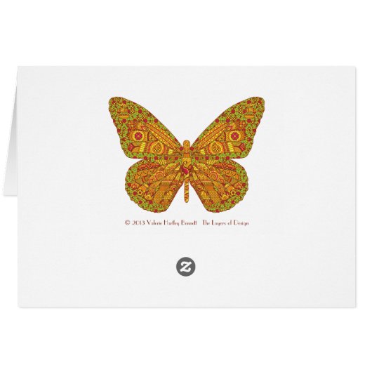 Indian Monarch Card (Back Horizontal)