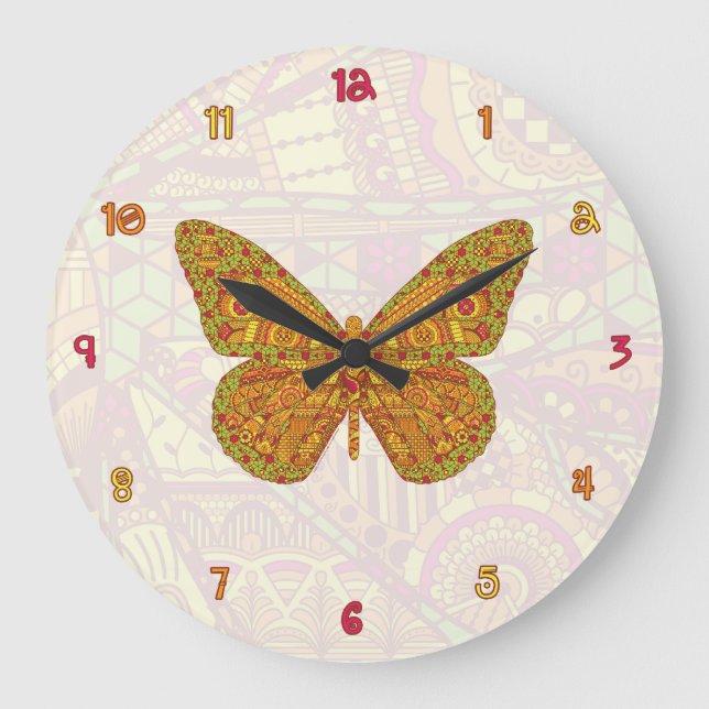 Indian Monarch Clock (Front)