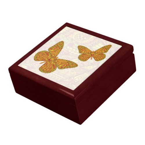 Indian Monarch Tile Box