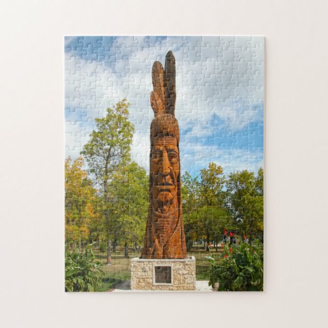 Indian Monument Winniepeg Canada. Jigsaw Puzzle (Vertical)