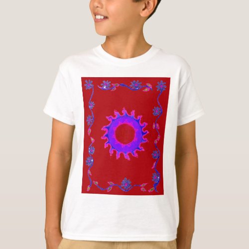 Indian Motif Mendi Art T_Shirt