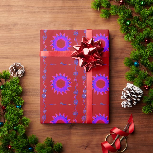 Indian Motif Mendi Art Wrapping Paper (Holiday Gift)