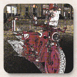 Indian MotorBike  Beverage Coaster
