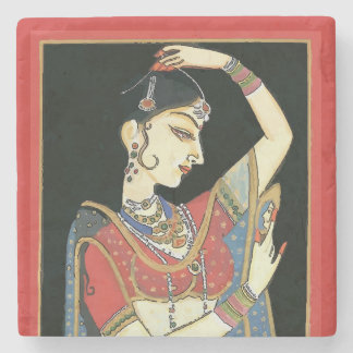 Indian, Mughal Woman, Princess Stone Coaster