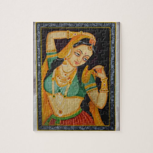 Indian Mughal Woman Vintage Style Jigsaw Puzzle