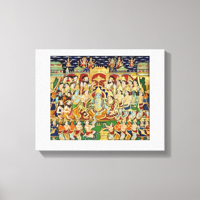 INDIAN MYTHOLOGY PAINTING CANVAS PRINT (Front)