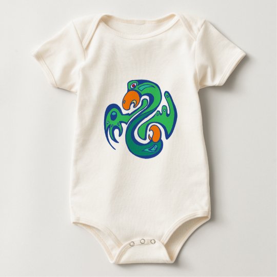 Indian native american bird bird baby bodysuit