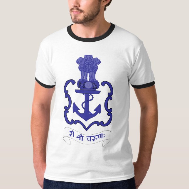 Indian Navy crest, India T-Shirt (Front)