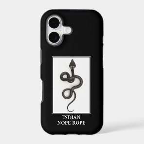Indian Nope Rope - Cobra Snake Danger iPhone 17 Case
