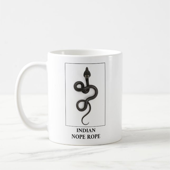 Indian Nope Rope - Cobra Snake Danger Coffee Mug (Left)