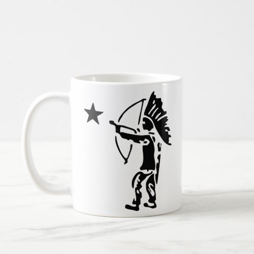 Indian North Star Bow and Arrow Pop Art  Coffee Mug