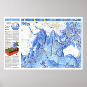" Indian Ocean: 1992 Detailed MAP ... Poster