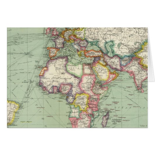 Indian Ocean, Atlantic Ocean Cards (Front Horizontal)