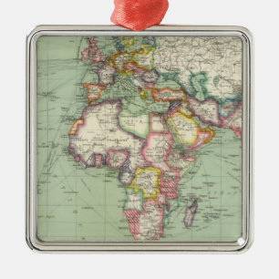 Indian Ocean, Atlantic Ocean Metal Ornament