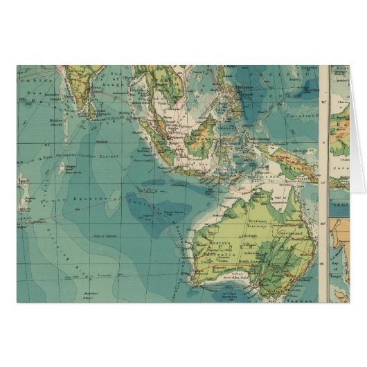 Indian Ocean cables, wireless stations Cards (Front Horizontal)