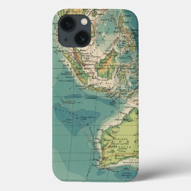 Indian Ocean cables, wireless stations Case-Mate iPhone Case (Back)