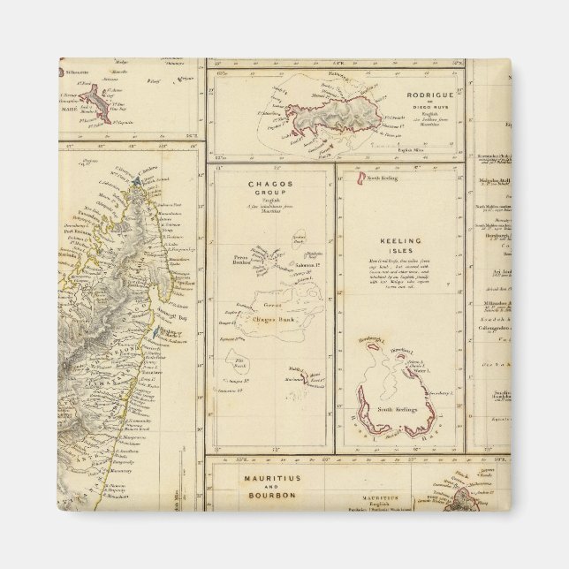 Indian Ocean Islands Magnet (Front)